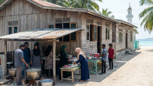 モルディブのローカル島での暮らし。風通しの良い家屋、魚と米を中心とした食文化、イスラム文化が根付く生活風景
