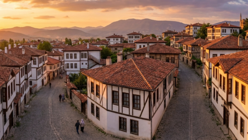 トルコ世界遺産サフランボルのオスマン帝国時代の街並みが残る歴史的絶景