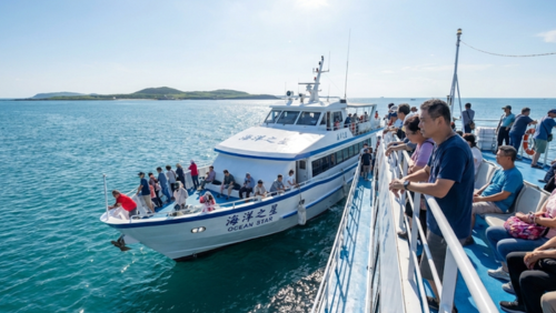 澎湖諸島・小琉球へ渡るフェリーの外観。台湾の離島観光で利用される主要な海上交通手段