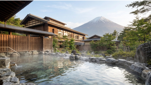 富士山観光の後に楽しめるふじやま温泉の露天風呂と癒やしの景観